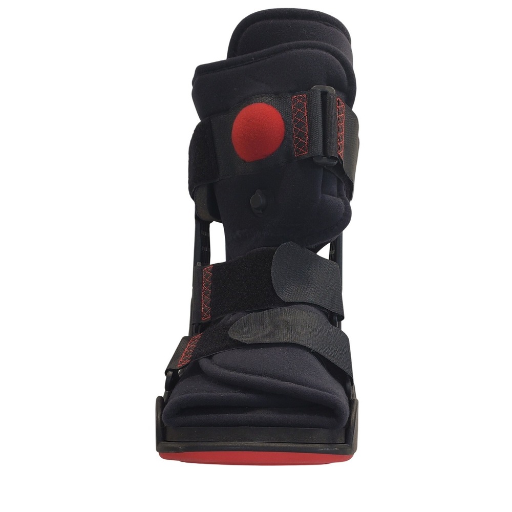 XcelTrax Air Ankle Walker Boot Short Cam Medical Recovery Orthopedic Black Red L - Picture 9 of 9